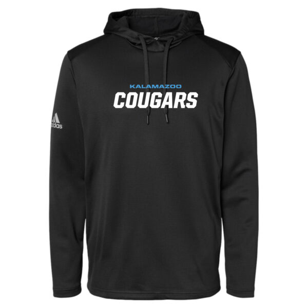 Adidas - Textured Mixed Media Hooded Sweatshirt Thumbnail