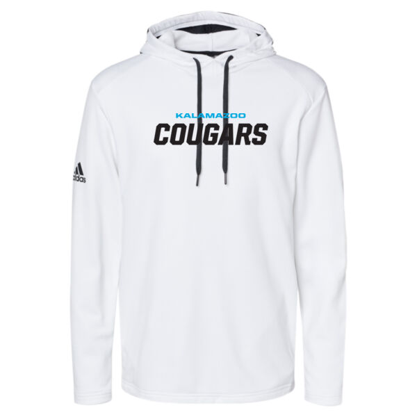 Adidas - Textured Mixed Media Hooded Sweatshirt Thumbnail