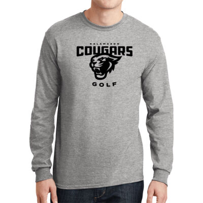 Golf - DryBlend® 50 Cotton/50 Poly Long Sleeve T Shirt (LAST NAME OPTION) Thumbnail