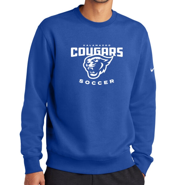 Soccer - Copy of Nike Club Fleece Sleeve Swoosh Crew (Name/Number Option) Thumbnail