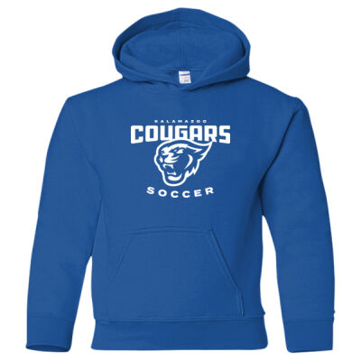 Soccer - Heavy Blend™ Youth Hooded Sweatshirt (NAME+NUMBER) Thumbnail