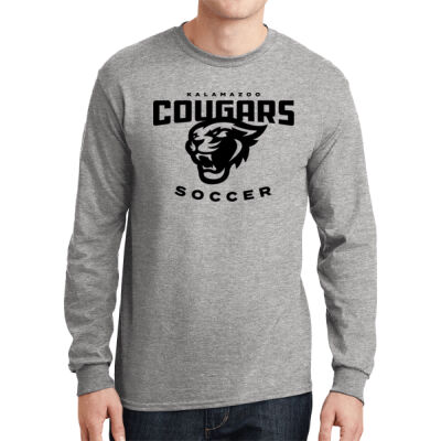 Soccer - DryBlend® 50 Cotton/50 Poly Long Sleeve T Shirt (NAME/NUMBER OPTION) Thumbnail