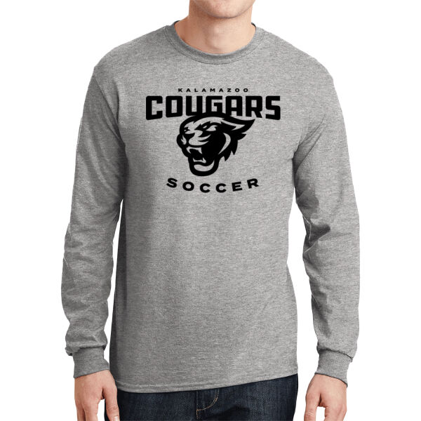 Soccer - DryBlend® 50 Cotton/50 Poly Long Sleeve T Shirt (NAME/NUMBER OPTION) Thumbnail