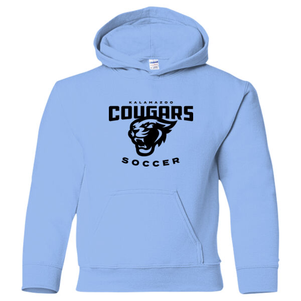 Soccer - Heavy Blend™ Youth Hooded Sweatshirt (NAME+NUMBER) Thumbnail