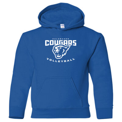 Volleyball -  - Heavy Blend™ Youth Hooded Sweatshirt (NAME+NUMBER) Thumbnail