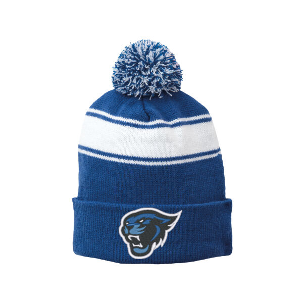 Beanies -  - Stripe Pom Pom Beanie Thumbnail