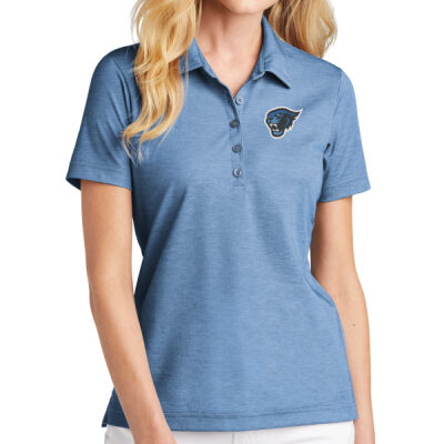 New -  - TravisMathew Women's Oceanside Heather Polo - left chest  Thumbnail